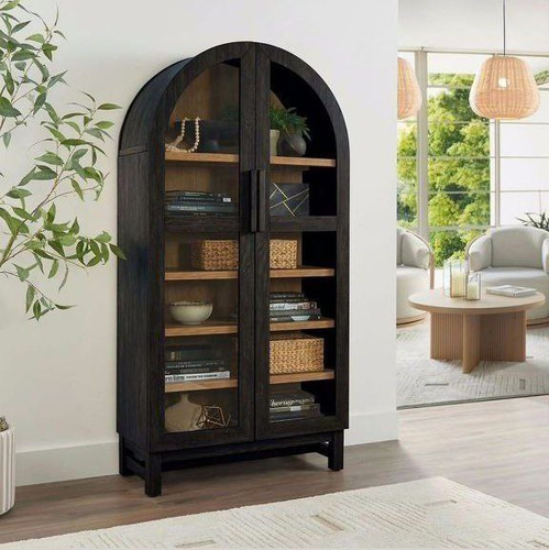 ویترین چوبی گنبدی | چندمنظوره | کتابخانه و دکوراسیون منزل | چوب راش و کاج طبیعی