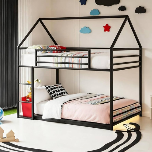 تخت خواب کلبه ای مونته سوری دوطبقه/باطراحی کاربردی و مقاوم کد B71