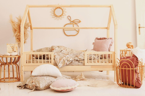 تخت خواب کلبه ای مونته سوری با طراحی چوبی و استاندارد و ایمن کدB67