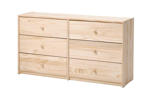 دراور چوبی ۶ کشو با طراحی چوبی و مینیمال آقای چوب