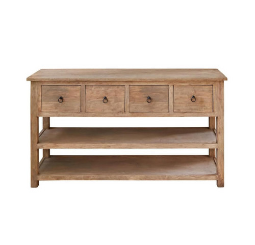 کنسول تمام چوب ۴کشو طراحی مینیمال و زیبا