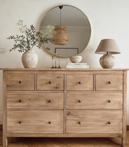 دراور وکنسول چوبی ۸کشو دکوراتیو و مدرن