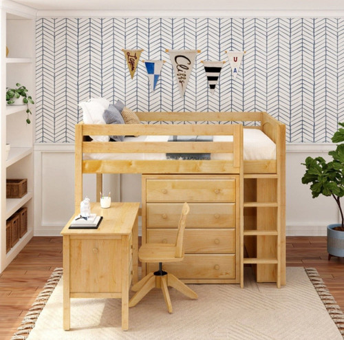 تخت خواب دوطبقه چوبی کودک و نوجوان/سرویس خواب نوجوان